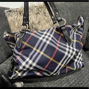 Burberry blue label tote bag